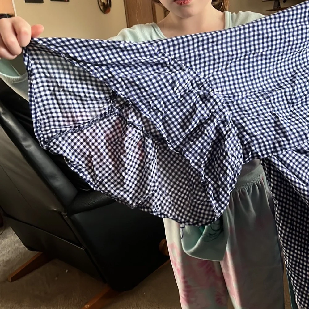 Checkered floral top - Picture 2 of 3